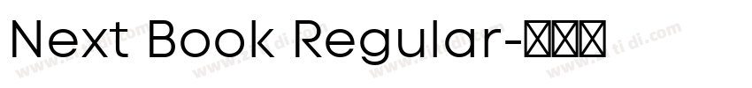 Next Book Regular字体转换